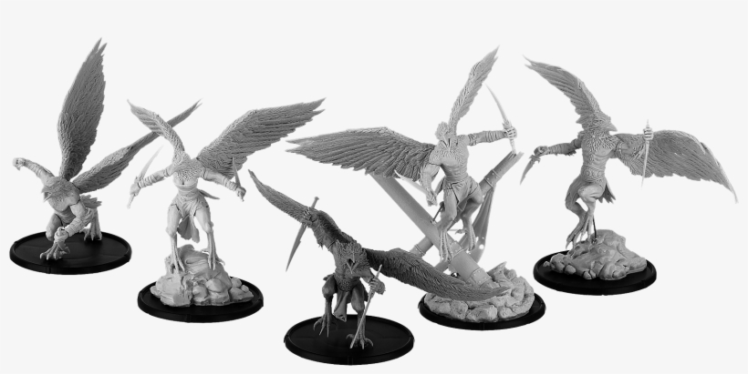 Corpse Takers, Hrafnmann Unit - Malifaux Carrion Emissary Size, transparent png