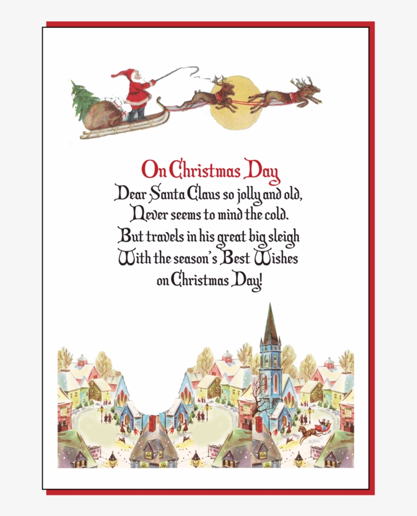 Vintage Christmas Greeting Card, transparent png