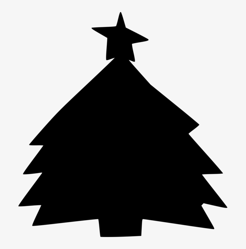Christmas Tree Christmas Day Vintage Christmas Christmas - Black Christmas Tree Template, transparent png