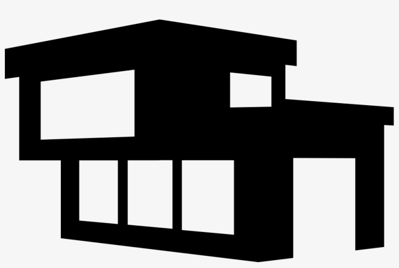 Modern Building Of A House Comments - Modern House Icon Png, transparent png
