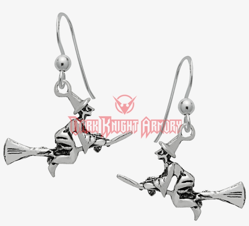Flying Witch Earrings - Earrings: Sterling Silver Fly Free Witch Earrings (ss12), transparent png