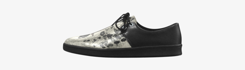 Crow With Flowers On Vintage Background Brogue Lace - ダイアナ エナメル 黒, transparent png