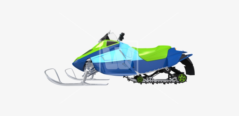 Modern Snowmobile Illustration - Snowmobile, transparent png