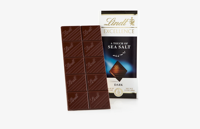 A Touch Of Sea Salt Excellence Bar - Lindt Chocolate Bar Sea Salt, transparent png