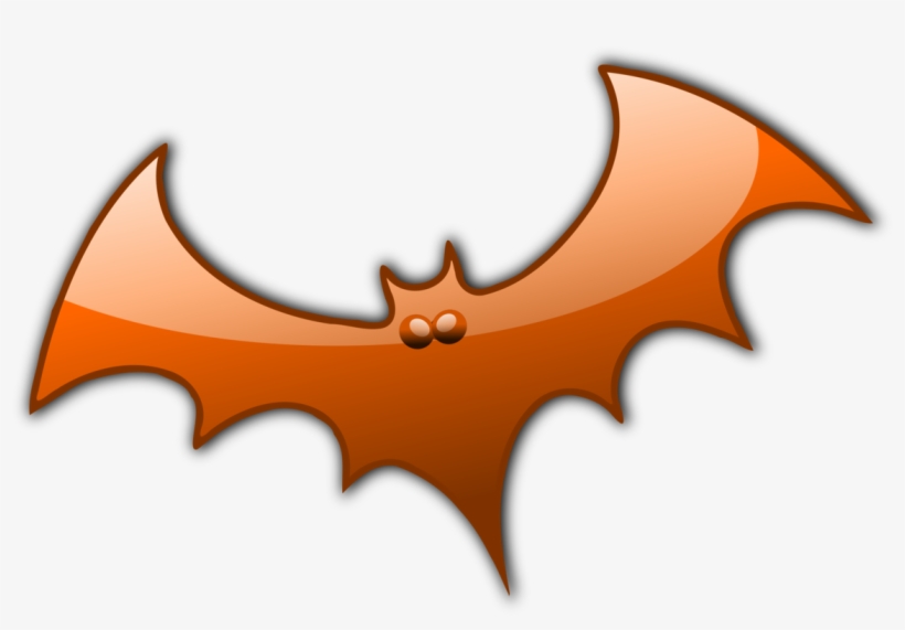 Orange Bat Clip Art - Halloween Ghost Clipart, transparent png
