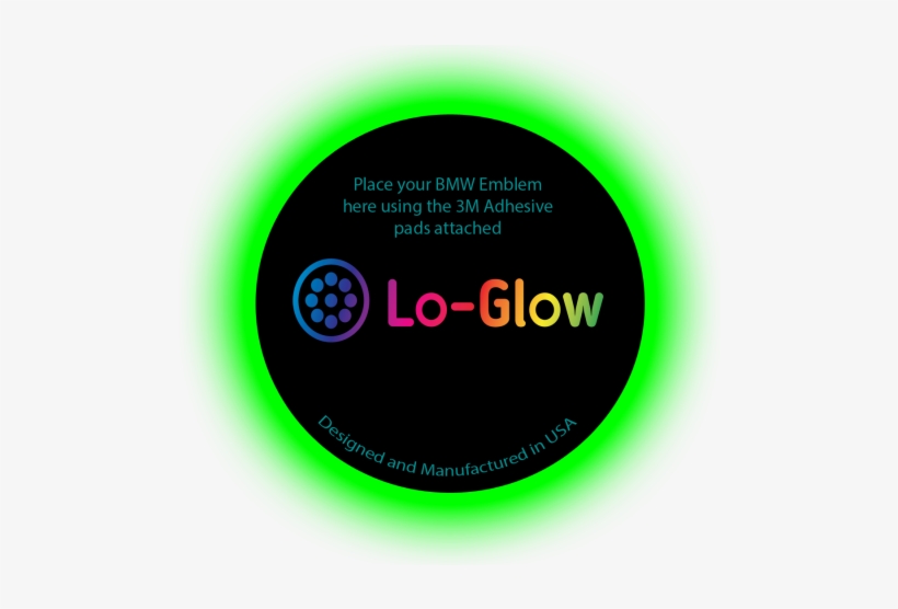 Green Led Lo-glow Light Assessory For Your 82mm Bmw - Circle, transparent png