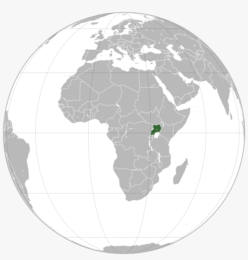 Uganda - Tunisia On A Globe, transparent png