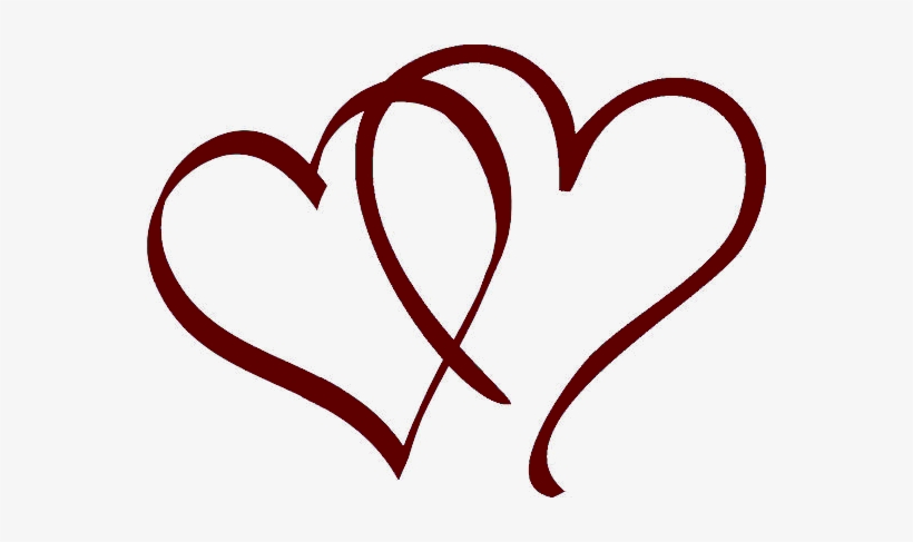 Heart Clipart Burgundy - Burgundy Heart Clipart, transparent png