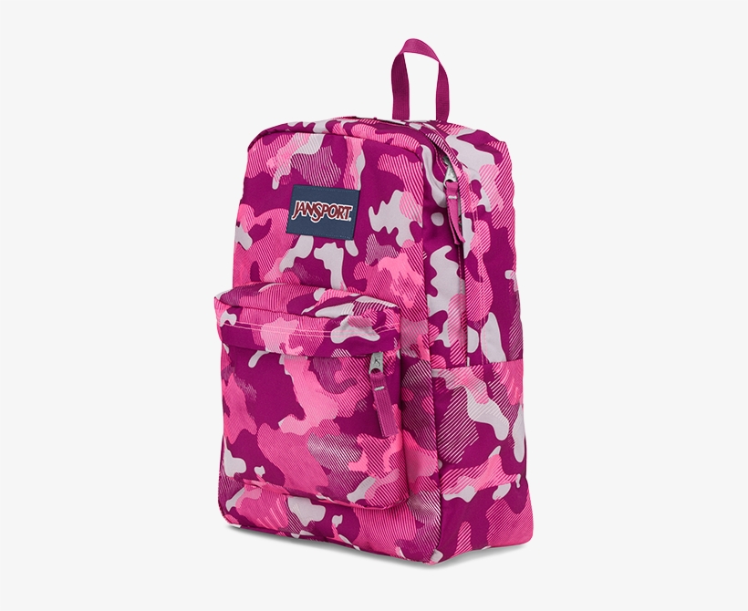 Jansport Pink Camouflage - School, transparent png