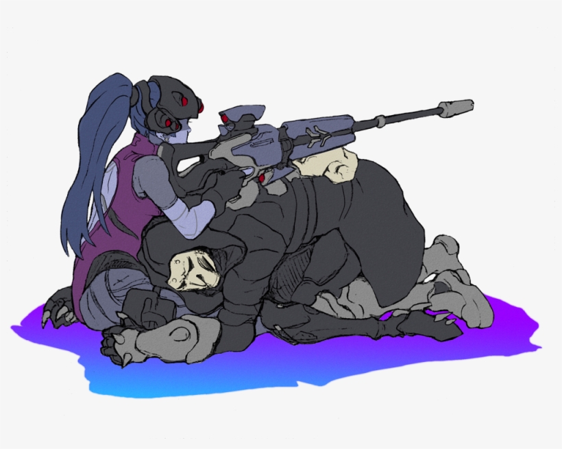 Image Result For Overwatch - Widowmaker And Reaper Love, transparent png