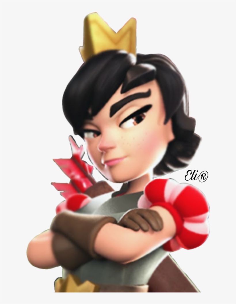 Princesa De Clash Royale Png Picsart Copyright Vectorar - Png Clash Royale Princesa, transparent png