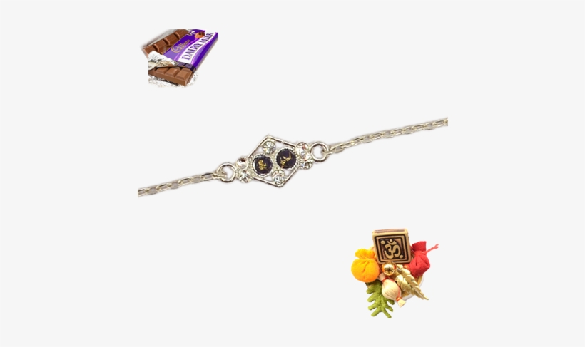 Silver Colored Designer Rakhi - New Silver Rakhi Design, transparent png