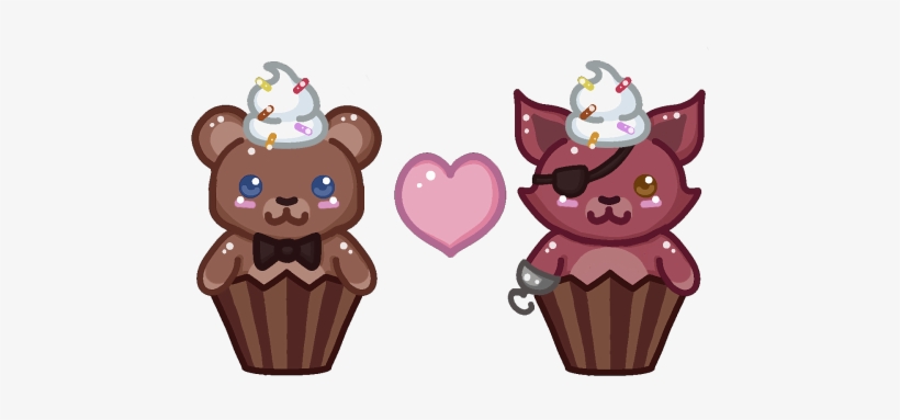 Ｏｒｉｇｉｎａｌ Ｃｒｅｗ Ｃｕｐｃａｋｅｓ - Cute Freddy Fazbear Crew, transparent png
