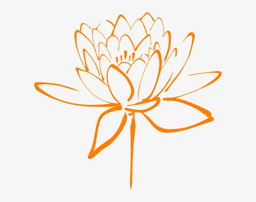 Orange Flower Clipart Png For Web, transparent png