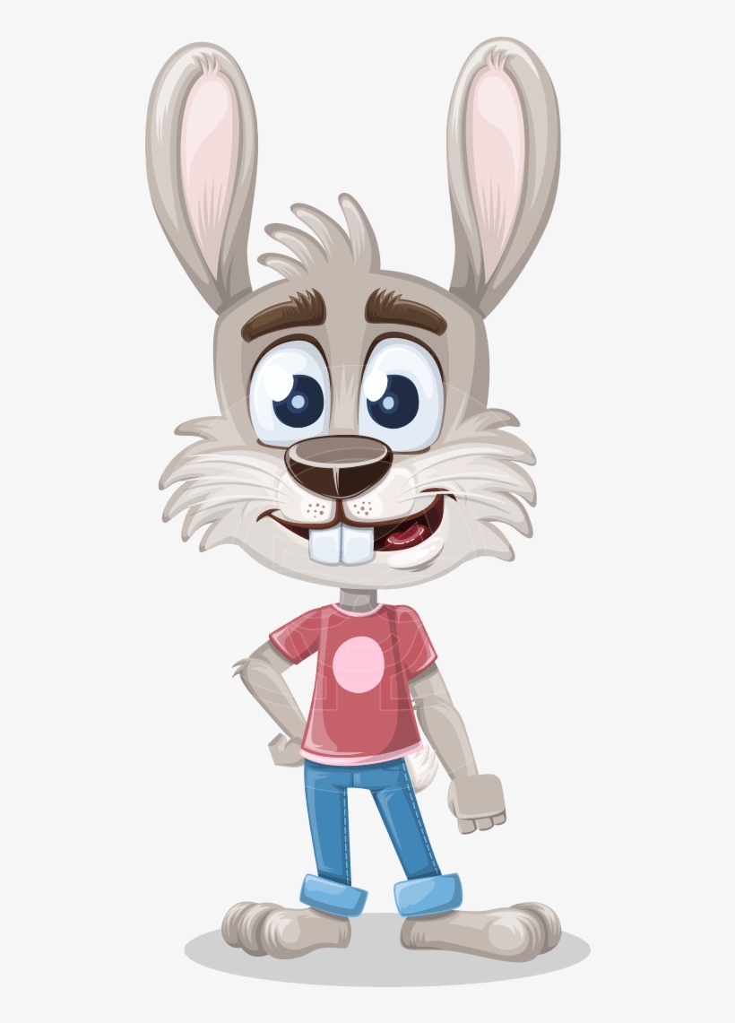 Bunny Cartoon Character, transparent png