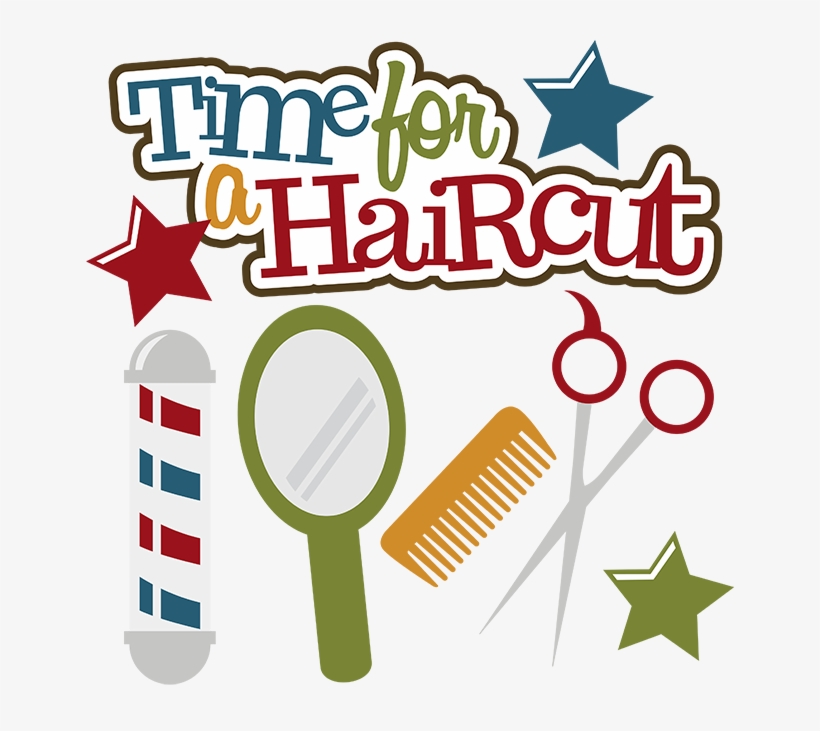 Time For A Haircut - Haircut Clip Art Free, transparent png