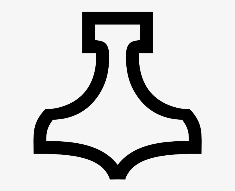 Thor's Hammer Icons Png - Mjölnir, transparent png