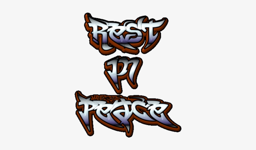 R - Rest In Peace Graffiti, transparent png