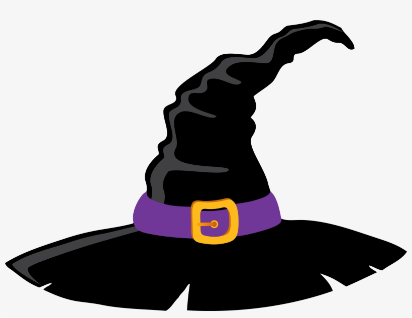 Witch Hat And Purple Png Clipart Image - Witch Hat With Spider, transparent png
