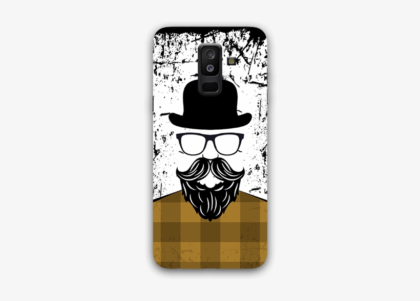 Beard With Cap Samsung A6 Plus Mobile Case - Mobile Phone, transparent png