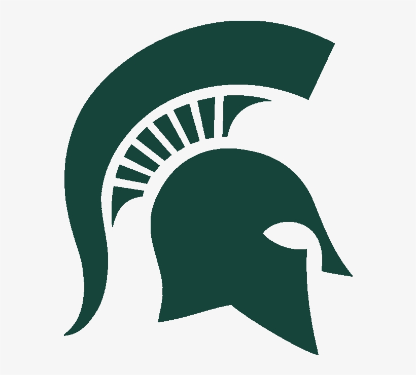 Spartan Helmet Png - Michigan State Hockey Logo, transparent png