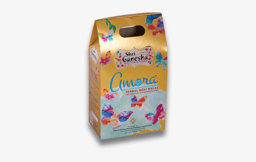 Amora Herbal Box - Amora Herbal Holi Gulal Box With 5 Different Colors, transparent png
