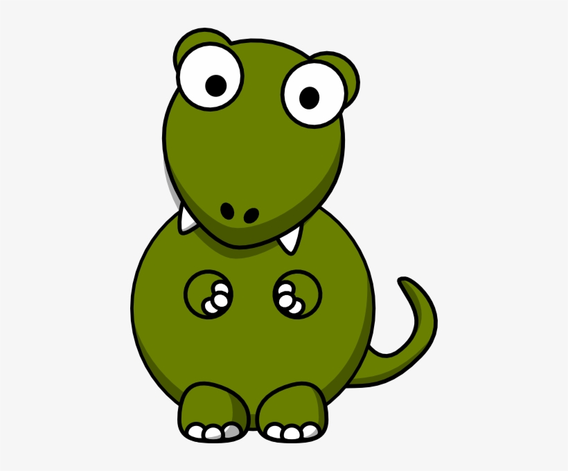 Big Eye Dinosaur Clip Art At Clker - Cartoon Tyrannosaurus Rex Dinosaur Shower Curtain, transparent png