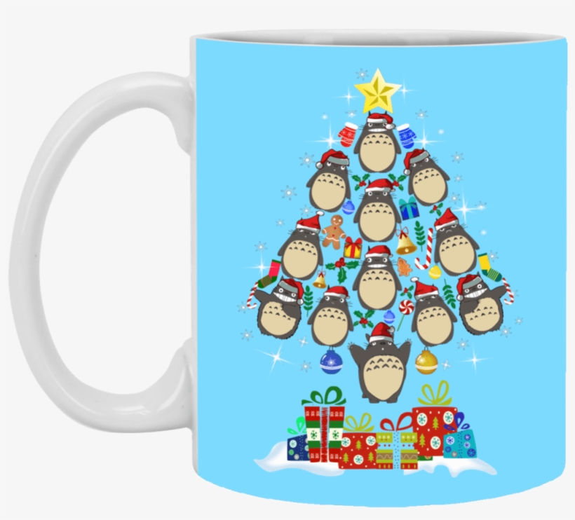 Famous Anime Cartoon Christmas Tree Printed On Mug - Mug, transparent png