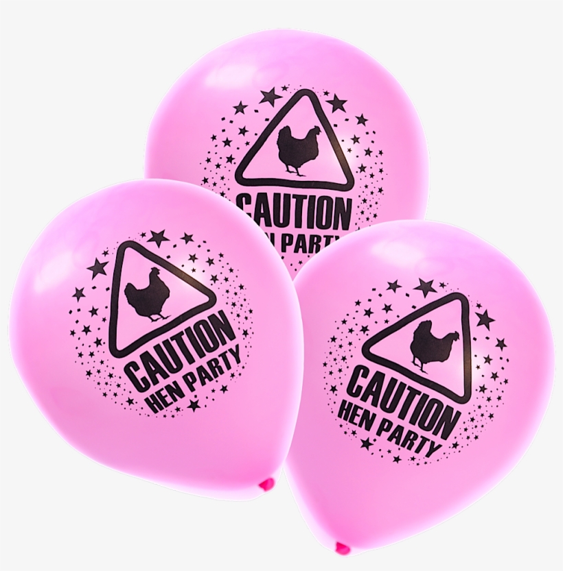 Ballons Transparent Hen Party - Pack Of 15 Hen Party Balloons / Novelty Pink Printed, transparent png