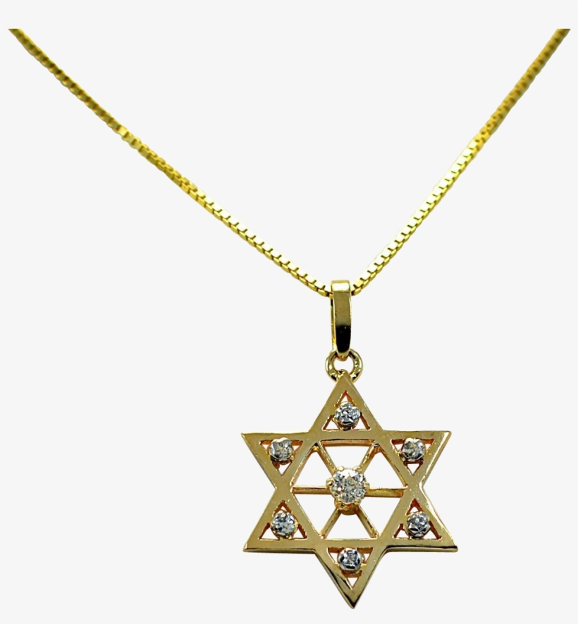 Miracle Gold Star Of David Necklace - Star Of David Necklace Transparent Background, transparent png