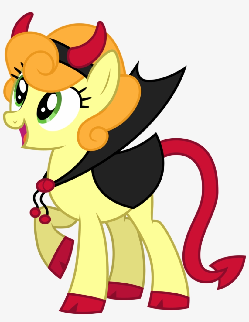 Cloudyglow, Carrot Top, Clothes, Costume, Devil Horns - Devil Pony, transparent png