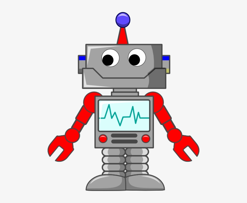 Cartoon Robot Svg Clip Arts 504 X 594 Px, transparent png