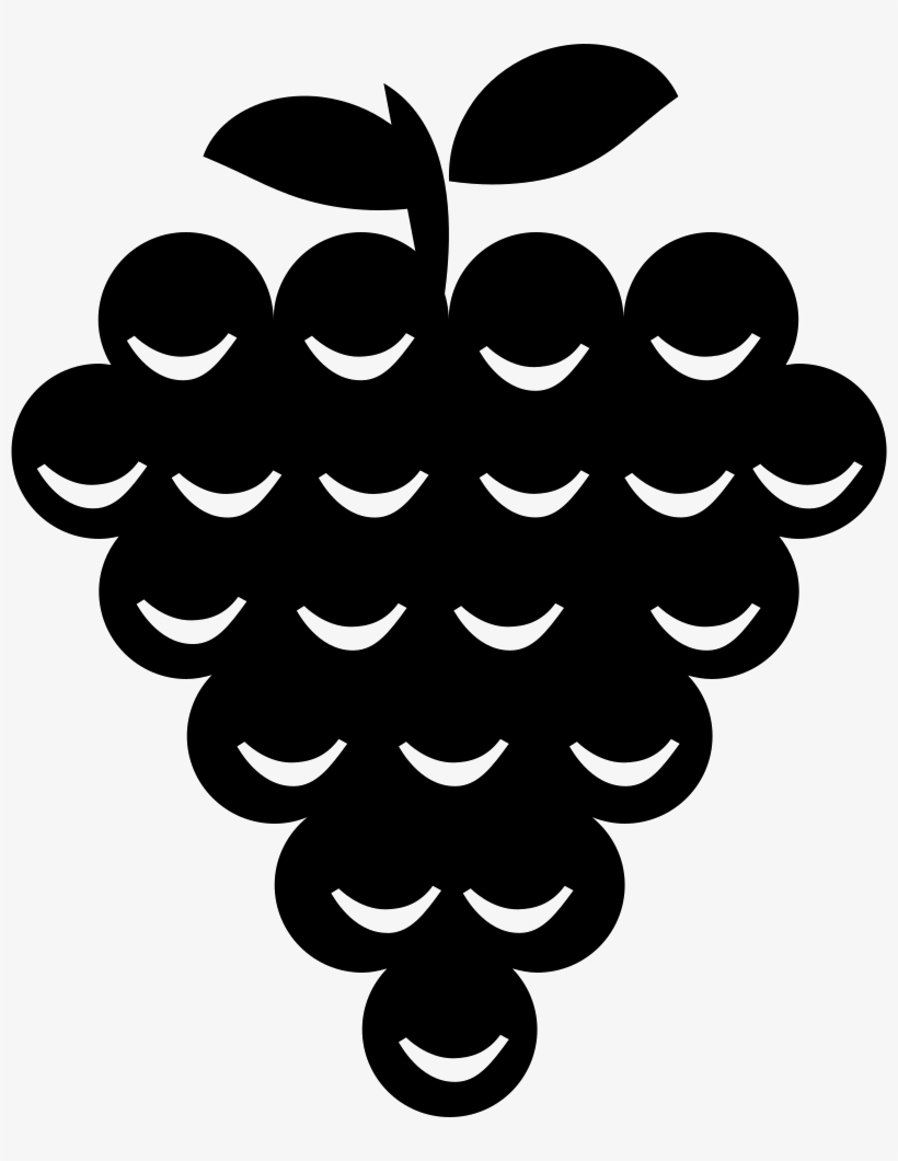 Bunch Of Grapes Comments - Racimo De Uvas Silueta, transparent png