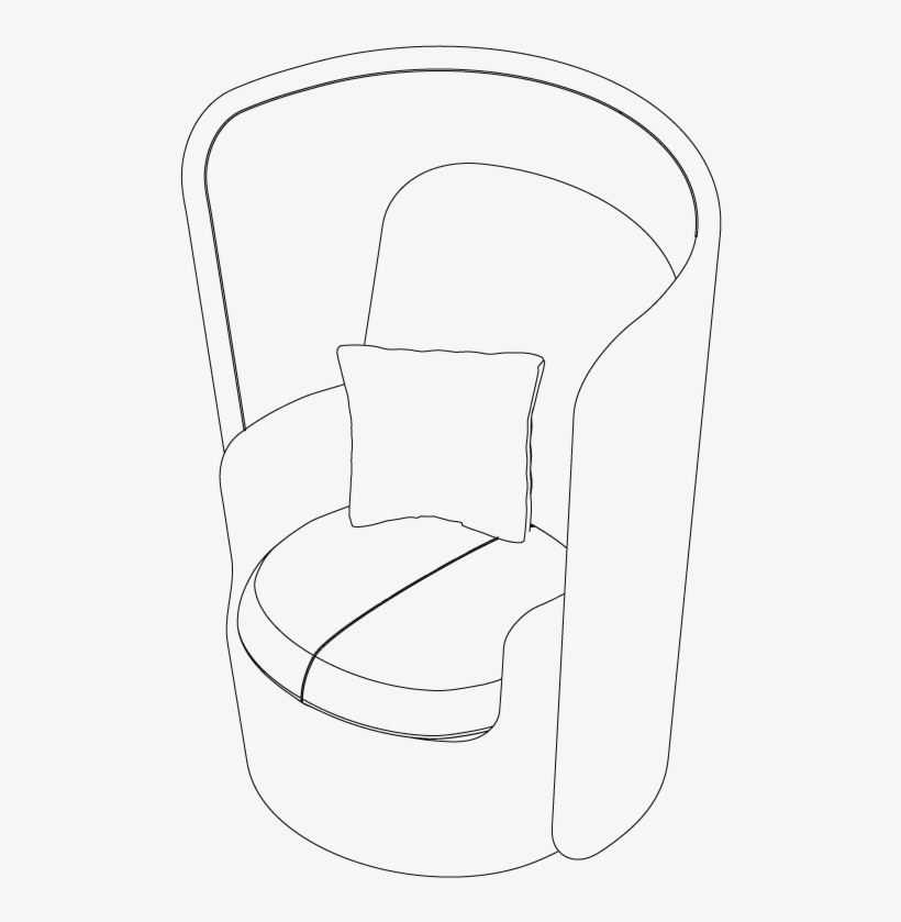 High Armchair - Office Chair, transparent png