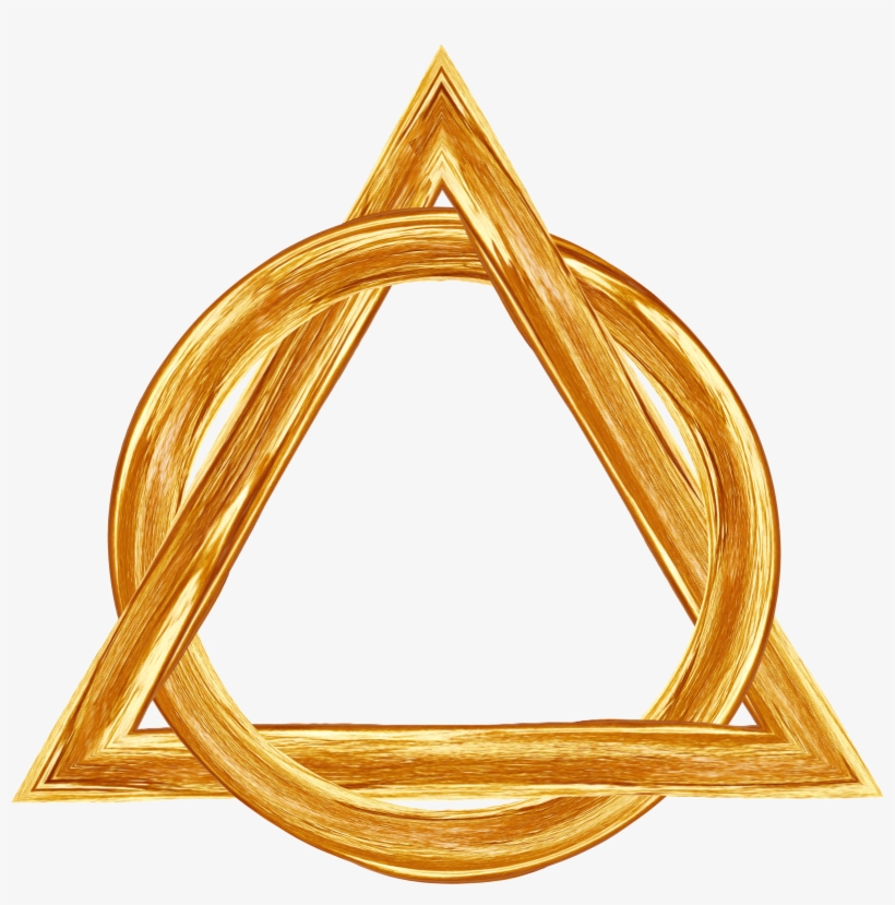 Holy Trinity Triangle Circle Gold 893202 - Triangulo De Oro Png, transparent png
