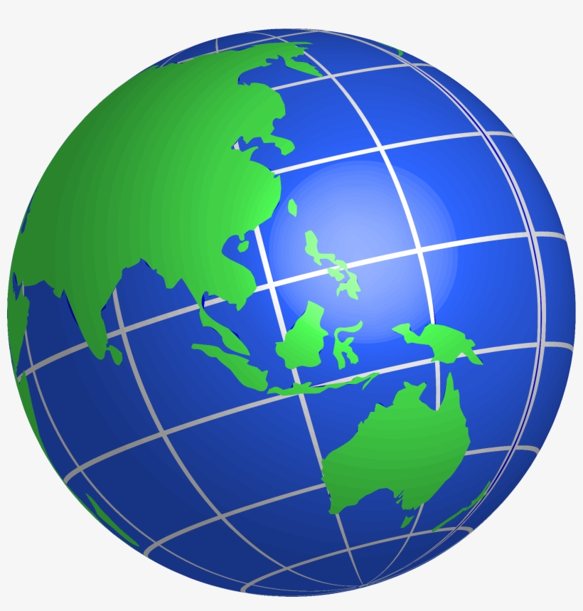 Oceania World Globe - World Globe Clipart, transparent png