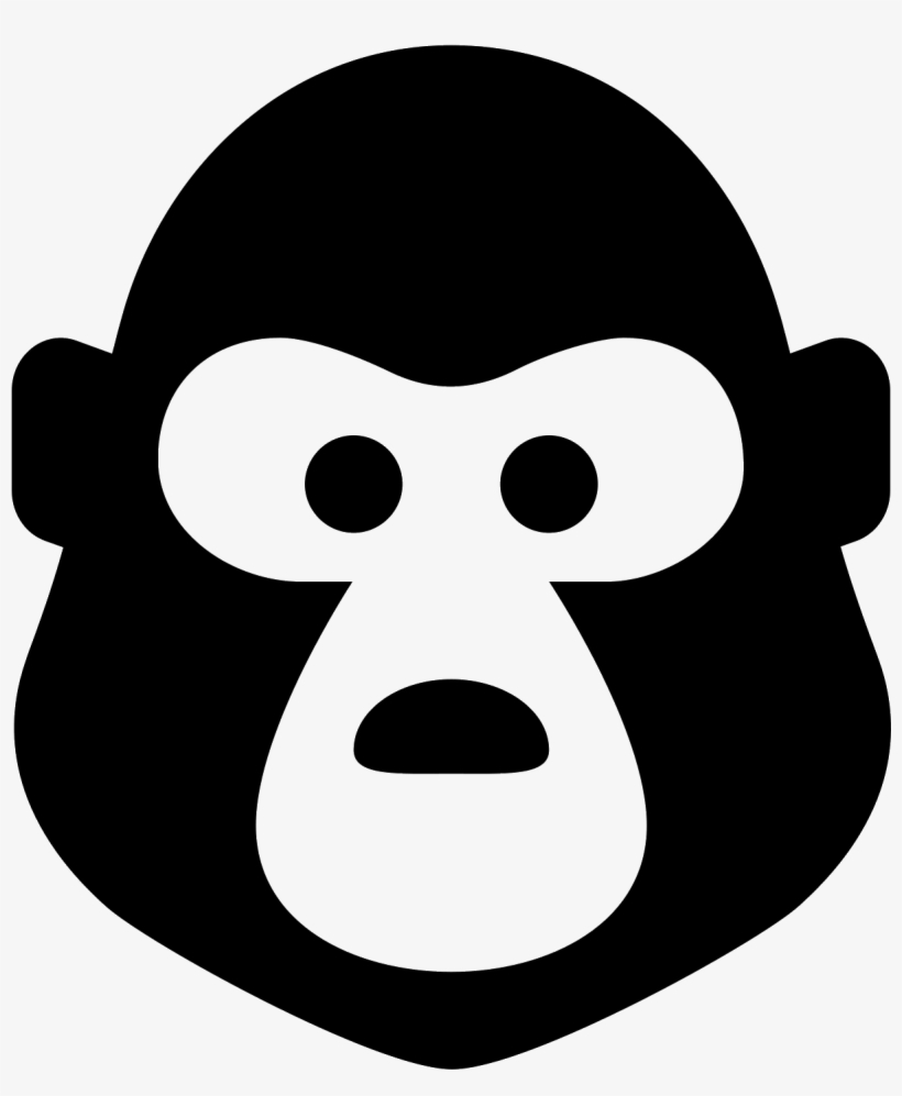 Gorilla Icon, transparent png