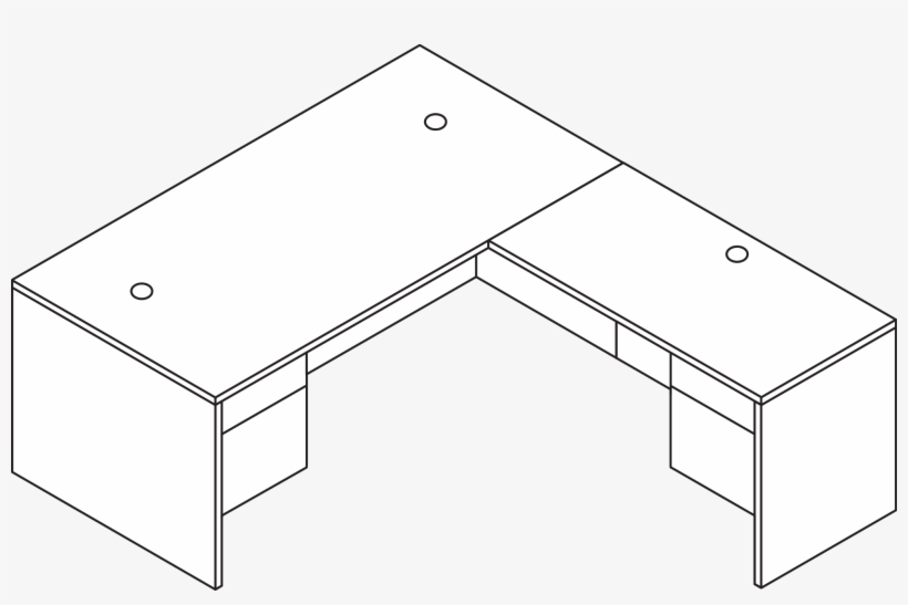 L Shape Desk - Hon 10500 Series Pedestal Desk, transparent png