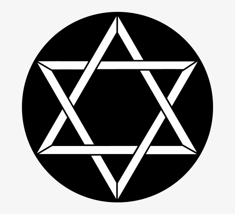 Star Of David - Star Of David Black Background, transparent png