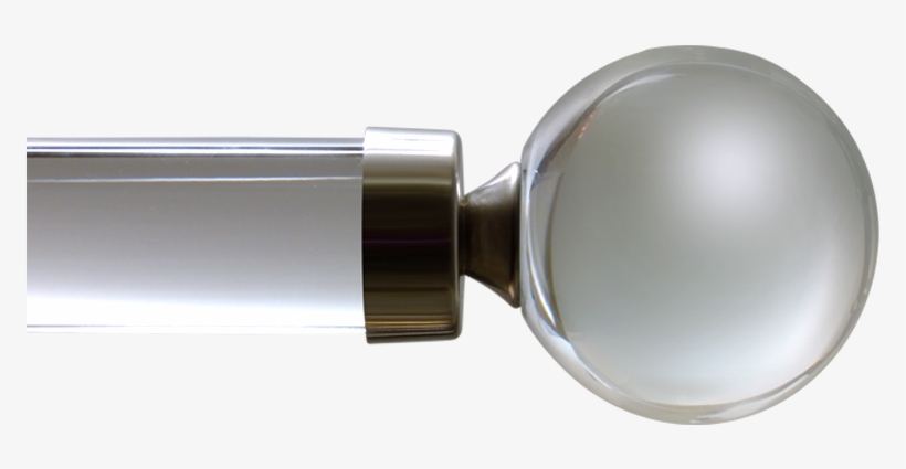 Large Crystal Ball - Curtain Rod, transparent png