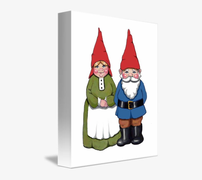 Gnome Couple - Gnomes Humor, Pinback Button, Original Art With Quote:, transparent png