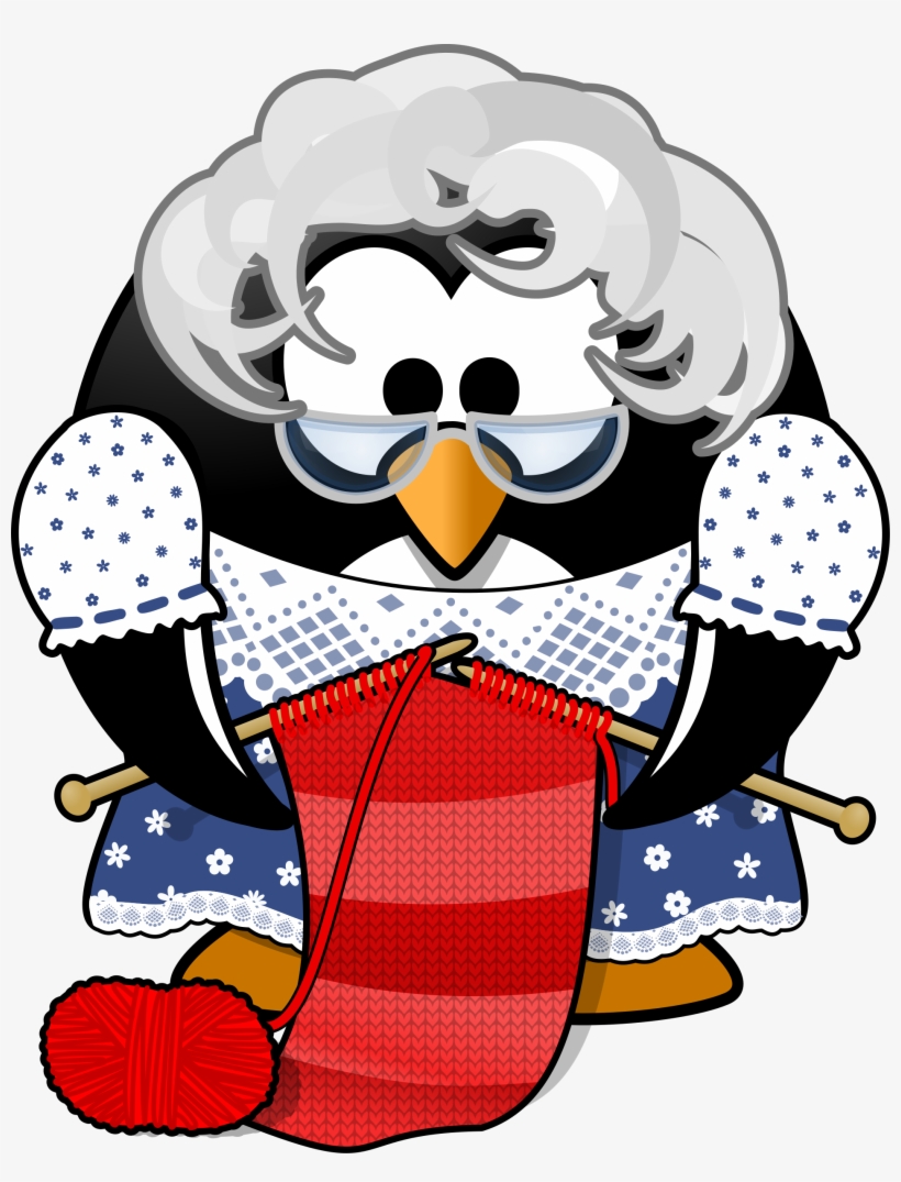 Grandma Penguin, transparent png
