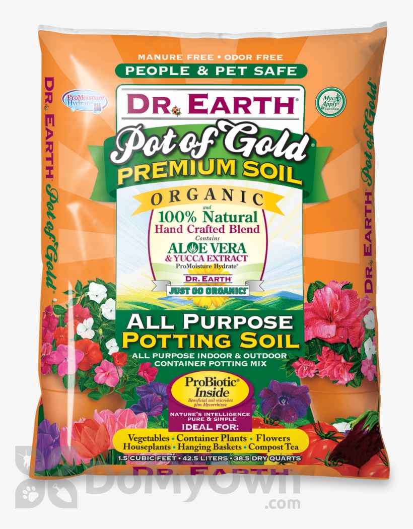 Dr Earth Pot Of Gold All Purpose Organic Potting Soil - Organic Potting Mix, transparent png