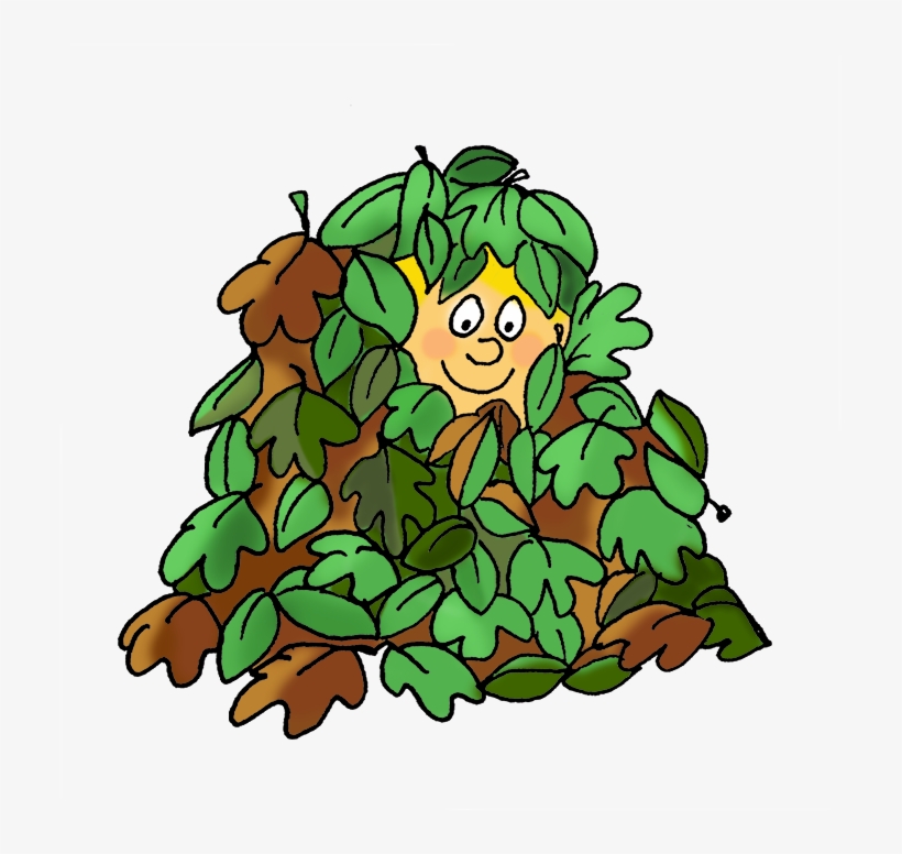 Boy Playing In Pile Of Autumn Leaves - Pile Of Leaves Clipart, transparent png