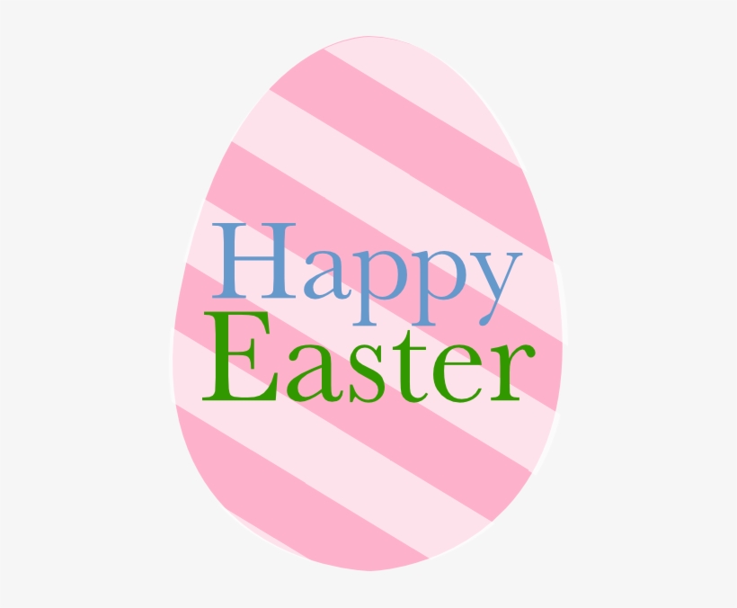 How To Set Use Happy Easter Pink Striped Egg Svg Vector, transparent png