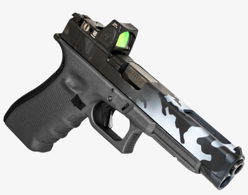 Urban Camo Holo Sight Glock Medium - Firearm, transparent png