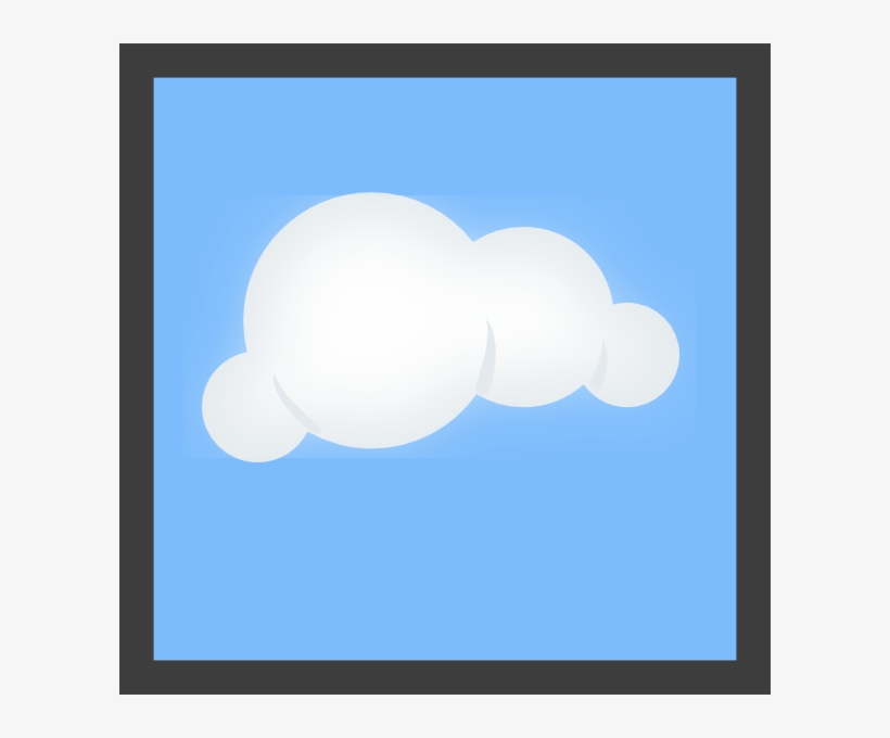 Cloud Blue Background - Cartoon Cloud With Blue Background, transparent png