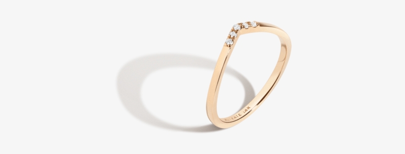 Brooklyn Bridge Ring With White Diamonds Yellow Gold - Colored Gold, transparent png