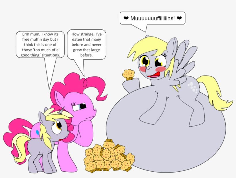 Derpy Ate Too Many Muffins - Muffin, transparent png