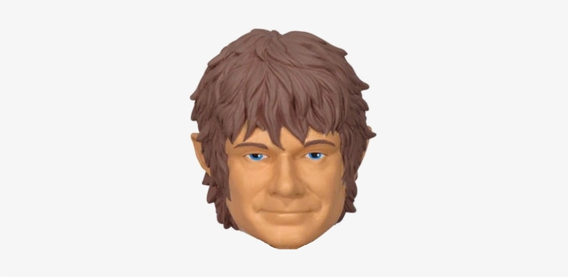 Hobbit "bilbo Baggins" Character Head Shooter - Joy Toy Bilbo Bobblehead Figure In Blister Pack (multi-colour), transparent png